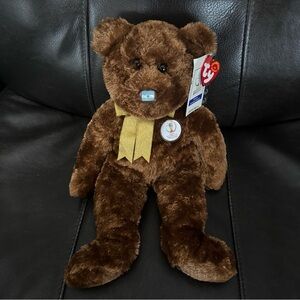 TY Champion Beanie Buddy - Argentina the FIFA 2002 Bear Korea Japan 14”